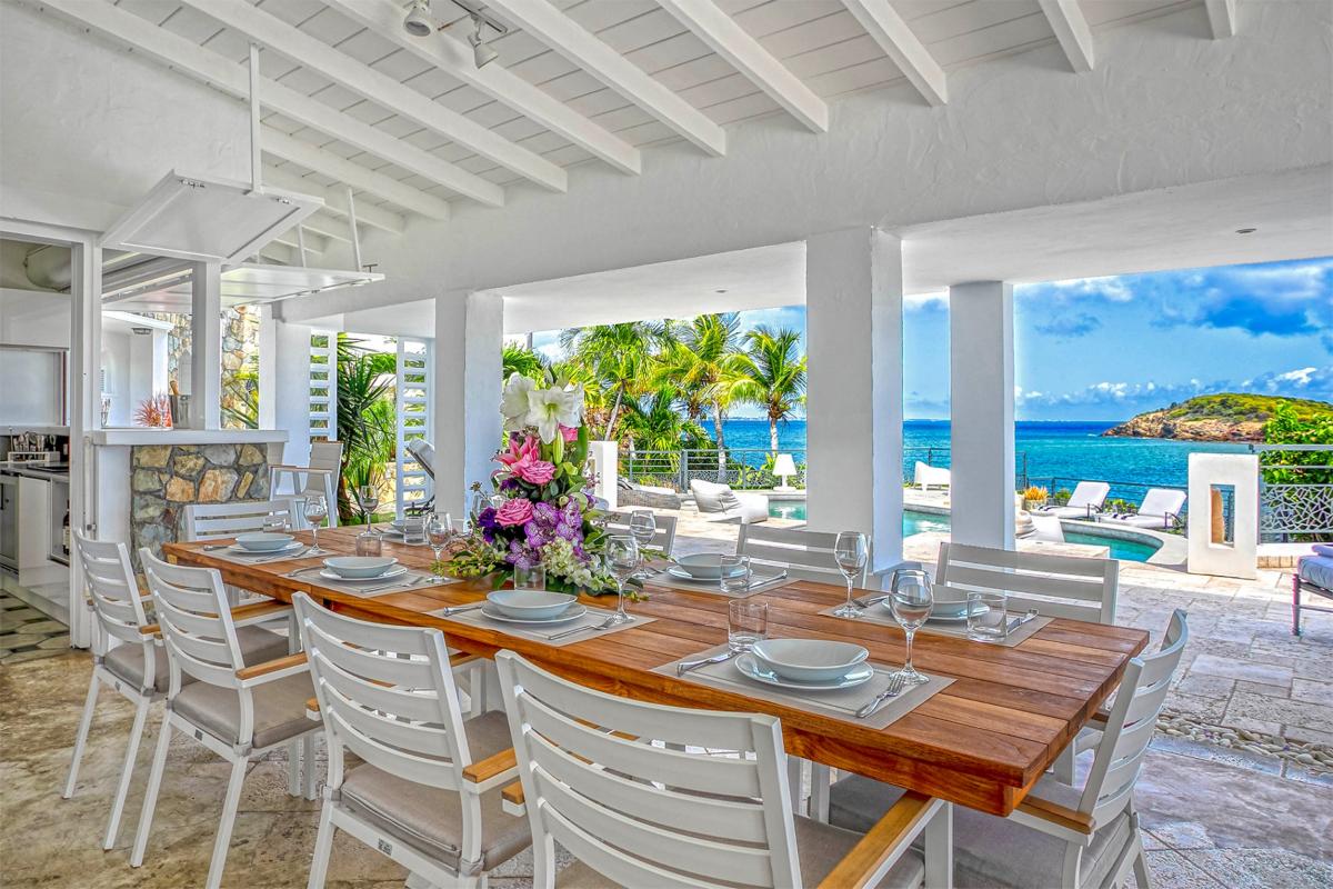 Villa rental in St Martin - Outdoor dining